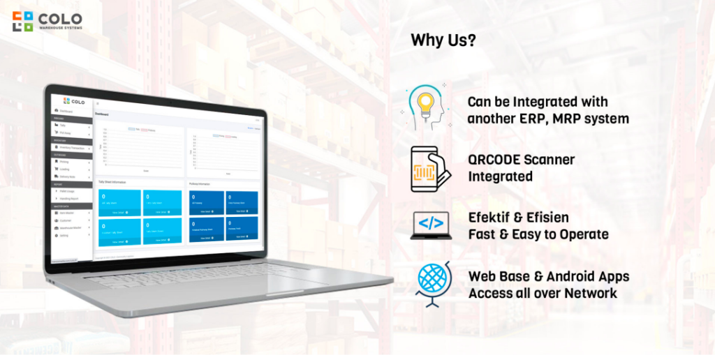 Fitur utama Warehouse Management System COLO WMS Bitdance Tangerang