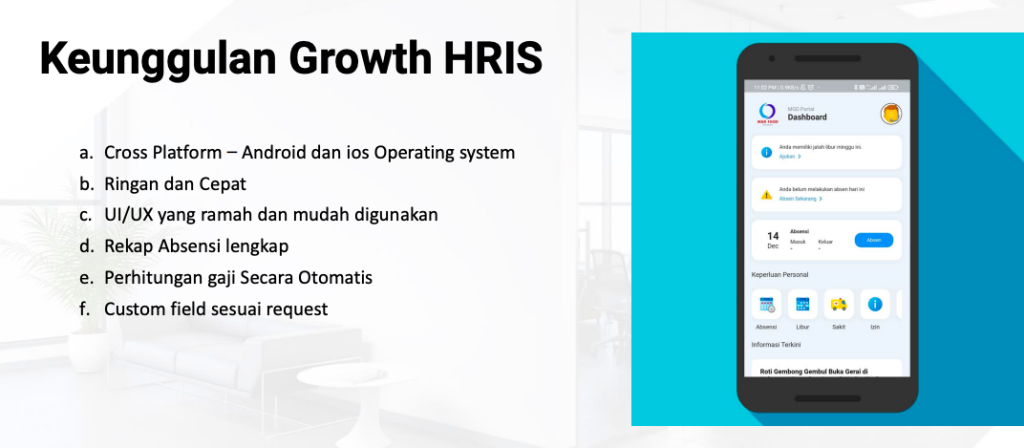 Keunggulan Growth HRIS Bitdance sebagai solusi ERP perusahaan.