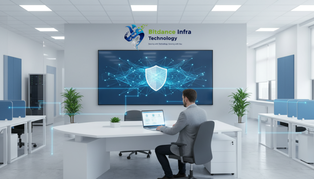 Firewall dan antivirus untuk keamanan jaringan dan perangkat perusahaan