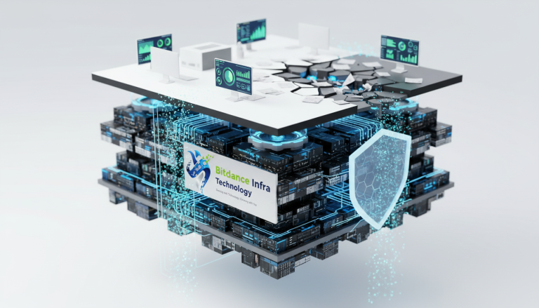 Visualisasi data-cube IT Infrastructure Enterprise BitDance InfraTech