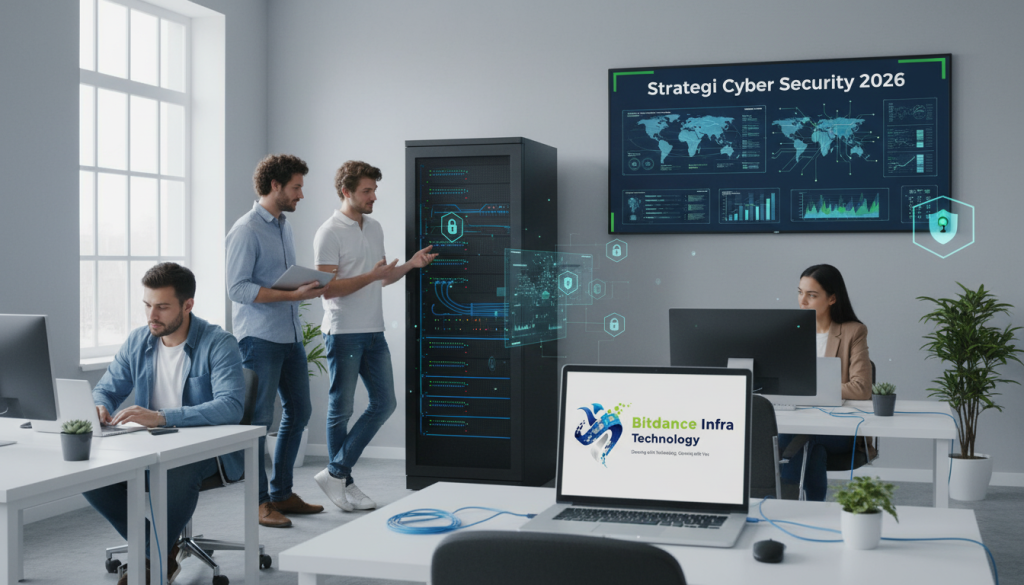 Layanan profesional cyber security dari PT Bitdance Infra Technology untuk menjaga keamanan data dan infrastruktur IT perusahaan.