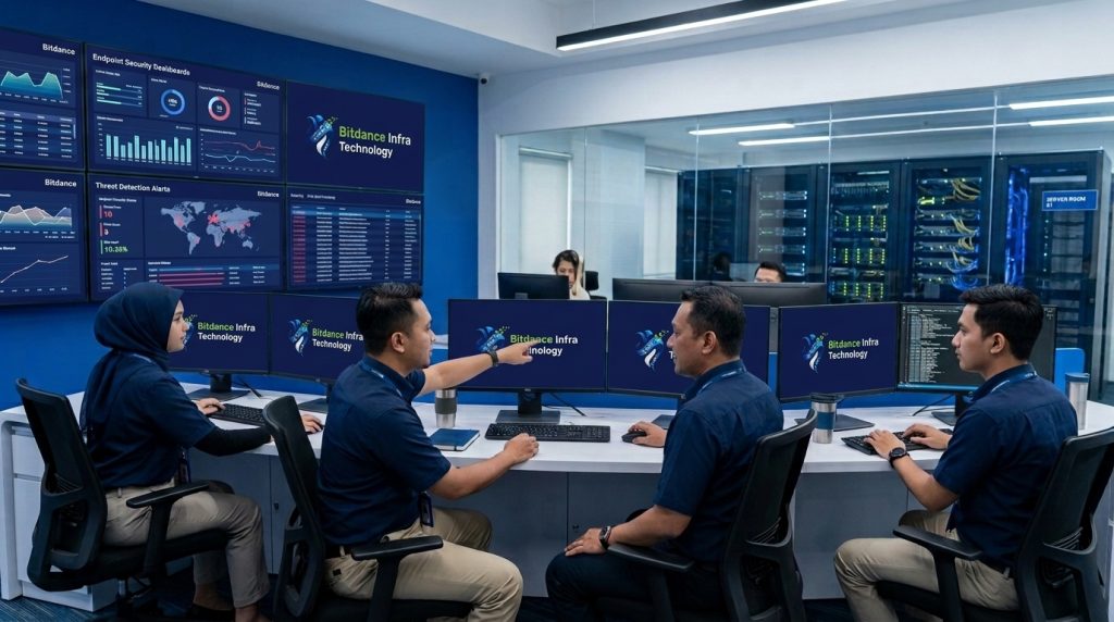 Jasa endpoint security perusahaan Bitdance InfraTech dengan CrowdStrike dan SentinelOne